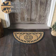 88901-Charleston-Mosaic-Charcoal-Coir-Rug-Half-Circle-16.5x33-image-5