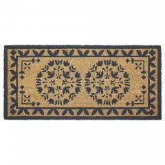 88902-Charleston-Mosaic-Charcoal-Coir-Rug-Rect-17x36-image-2