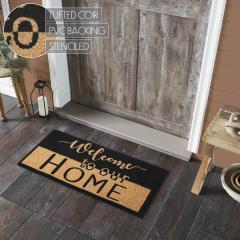 88908-Welcome-To-Our-Home-Black-Tan-Coir-Rug-Rect-17x36-image-5