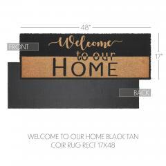 88909-Welcome-To-Our-Home-Black-Tan-Coir-Rug-Rect-17x48-image-4