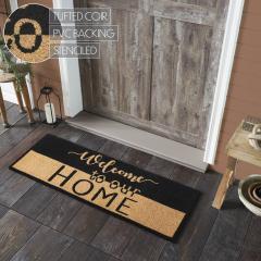 88909-Welcome-To-Our-Home-Black-Tan-Coir-Rug-Rect-17x48-image-5