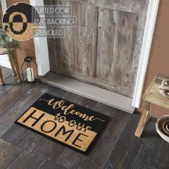 88910-Welcome-To-Our-Home-Black-Tan-Coir-Rug-Rect-20x30-image-5