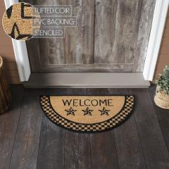 88919-Black-Check-Stars-Coir-Welcome-Rug-Half-Circle-16.5x33-image-5