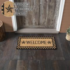 88920-Black-Check-Stars-Coir-Welcome-Rug-Rect-17x36-image-5