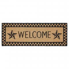 88921-Black-Check-Stars-Coir-Welcome-Rug-Rect-17x48-image-2