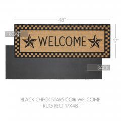 88921-Black-Check-Stars-Coir-Welcome-Rug-Rect-17x48-image-4