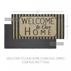 88923-Welcome-To-Our-Home-Charcoal-Stripes-Coir-Rug-Rect-17x36-image-4
