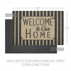 88925-Welcome-To-Our-Home-Charcoal-Stripes-Coir-Rug-Rect-20x30-image-4