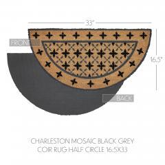 88926-Charleston-Mosaic-Black-Grey-Coir-Rug-Half-Circle-16.5x33-image-4