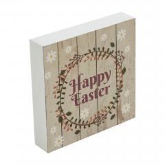 88598-Spring-In-Bloom-Happy-Easter-w-Wreath-Shiplap-MDF-Block-Sign-5x5x1-image-4