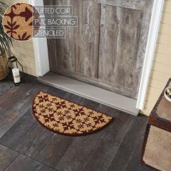 88934-Charleston-Mosaic-Burgundy-Coir-Rug-Half-Circle-16.5x33-image-5