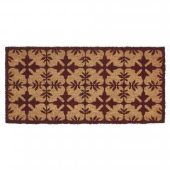 88935-Charleston-Mosaic-Burgundy-Coir-Rug-Rect-17x36-image-2