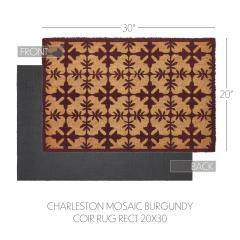 88937-Charleston-Mosaic-Burgundy-Coir-Rug-Rect-20x30-image-4