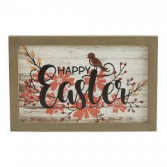 88599-Spring-In-Bloom-Happy-Easter-Floral-w-Songbird-MDF-Wall-Sign-8x12x0.5-image-3
