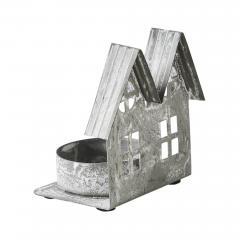 85302-Tealight-Holder-Metal-Village-House-E-Antique-Grey-2.75x2.75x2-image-5