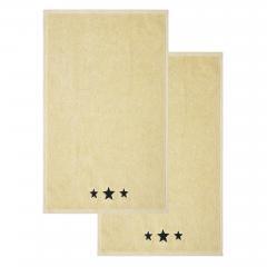 88840-Black-Stars-Creme-Hand-Towel-Set-of-2-16x26-image-4