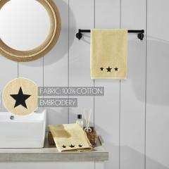 88840-Black-Stars-Creme-Hand-Towel-Set-of-2-16x26-image-6
