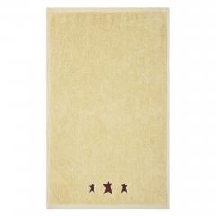 88843-Burgundy-Prim-Stars-Creme-Hand-Towel-Set-of-2-16x26-image-2