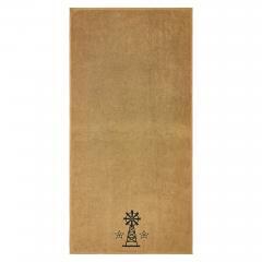 88845-Black-Windmill-Stars-Tan-Bath-Towel-Set-of-2-27x54-image-2