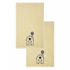 88849-Black-Barn-w-Mill-Creme-Hand-Towel-Set-of-2-16x26-image-4