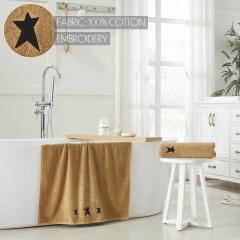 88851-Black-Prim-Stars-Tan-Bath-Towel-Set-of-2-27x54-image-6