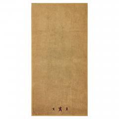 88854-Burgundy-Prim-Stars-Tan-Bath-Towel-Set-of-2-27x54-image-2