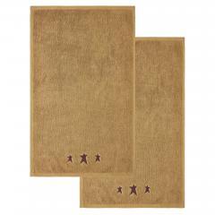 88855-Burgundy-Prim-Stars-Tan-Hand-Towel-Set-of-2-16x26-image-4