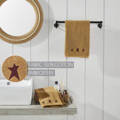 88855-Burgundy-Prim-Stars-Tan-Hand-Towel-Set-of-2-16x26-image-6