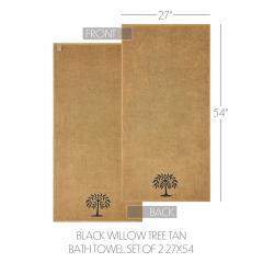 88857-Black-Willow-Tree-Tan-Bath-Towel-Set-of-2-27x54-image-5