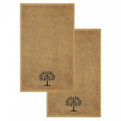 88858-Black-Willow-Tree-Tan-Hand-Towel-Set-of-2-16x26-image-4