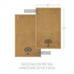 88858-Black-Willow-Tree-Tan-Hand-Towel-Set-of-2-16x26-image-5