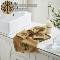88859-Black-Willow-Tree-Tan-Washcloth-Set-of-4-12x12-image-5