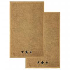 88828-Black-Stars-Tan-Hand-Towel-Set-of-2-16x26-image-4