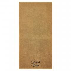 88833-Black-Country-Bath-Stars-Tan-Bath-Towel-Set-of-2-27x54-image-2