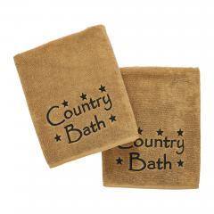 88833-Black-Country-Bath-Stars-Tan-Bath-Towel-Set-of-2-27x54-image-4