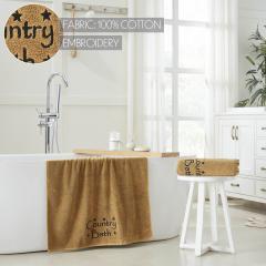 88833-Black-Country-Bath-Stars-Tan-Bath-Towel-Set-of-2-27x54-image-6