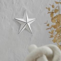 Metal Star White Distressed 4x4