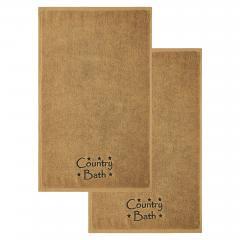 88834-Black-Country-Bath-Stars-Tan-Hand-Towel-Set-of-2-16x26-image-4