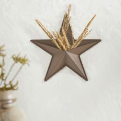 Metal Star w/ Pocket Rust Brown Distressed 12x12