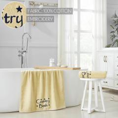 88836-Navy-Country-Bath-Stars-Creme-Bath-Towel-Set-of-2-27x54-image-6
