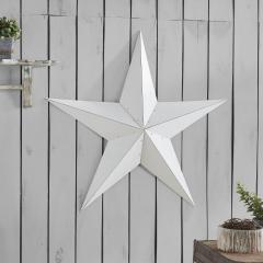 Metal Star White Distressed 36x36