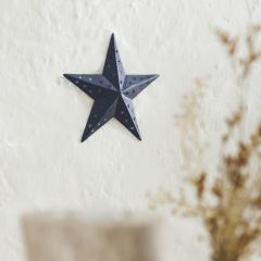 Metal Star Punched Navy 6x6