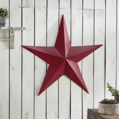 Metal Star Speckled Burgundy Distressed 36x36