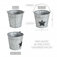 88996-Metal-Bucket-w-Star-Cutout-Galvanized-6x6.5x5-image-6