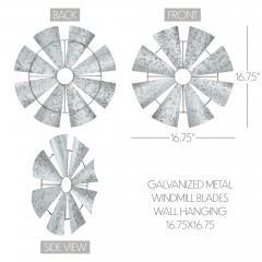88999-Galvanized-Metal-Windmill-Blades-Wall-Hanging-16.75x16.75-image-5