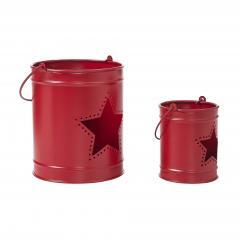 89002-Votive-Candle-Holder-w-Star-Cutout-Barn-Red-Set-of-2-Sizes-image-4