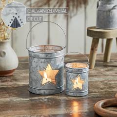 89004-Votive-Candle-Holder-w-Star-Cutout-Galvanized-Set-of-2-Sizes-image-6