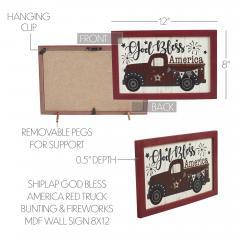 89704-Shiplap-God-Bless-America-Red-Truck-Bunting-Fireworks-MDF-Wall-Sign-8x12-image-6