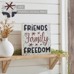 89705-Friends-Family-Freedom-On-Galvanized-Metal-Print-MDF-Block-Sign-10x10x1-image-7