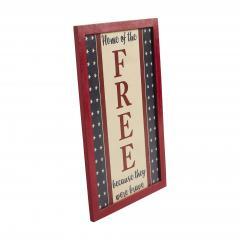 89706-Home-Of-The-Free-Because-They-Were-Brave-MDF-Wall-Sign-16x10-image-5